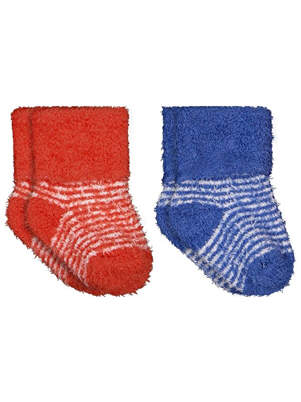 Civil Baby Yumoş İp Kıvrık 6- 2'li Bebek Erkek Çorap Set - Standart