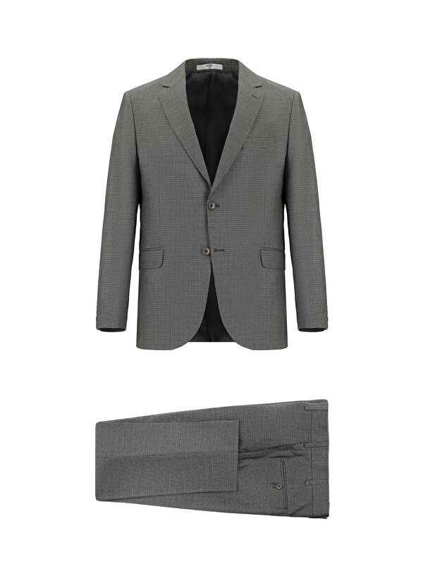 Kiğılı Regular Fit Klasik Desenli Takım Elbise
