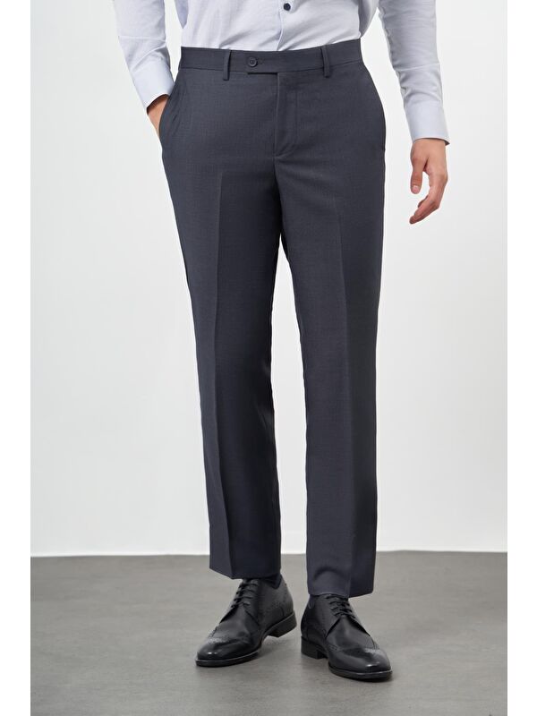 İMZA Lacivert Yandan Cepli Comfort Fit Classic Erkek Pantolon 1003245157