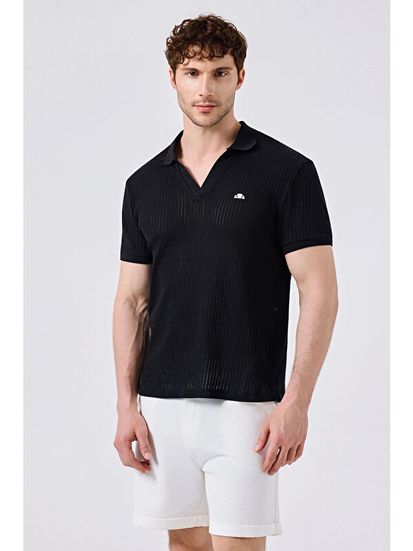 Ellesse Pamuklu Regular Fit Polo Yaka T Shirt 6SM5047-BK