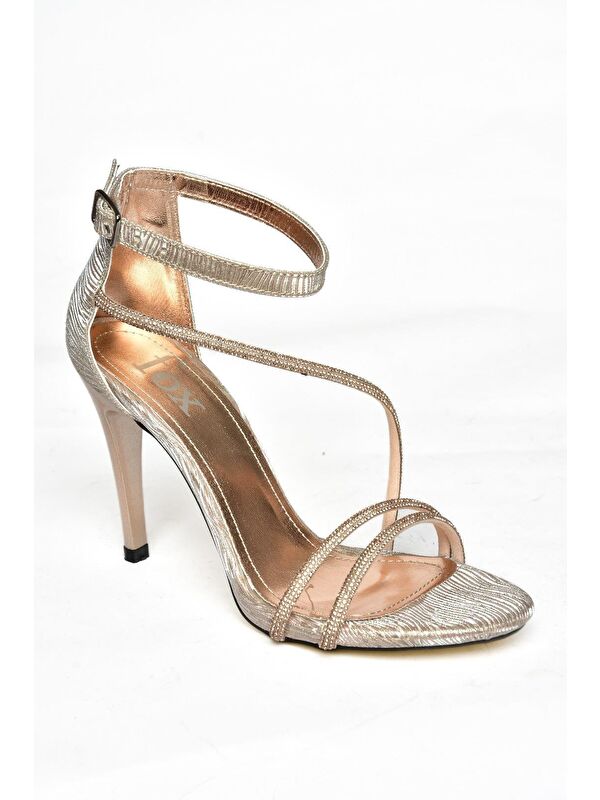 S9970041 Bronz Kadın Topuklu Ayakkabı - Görsel 3