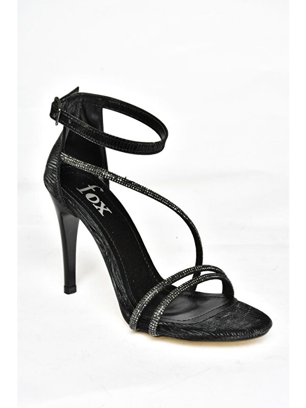 S9970041 Siyah Kadın Topuklu Ayakkabı - Görsel 3