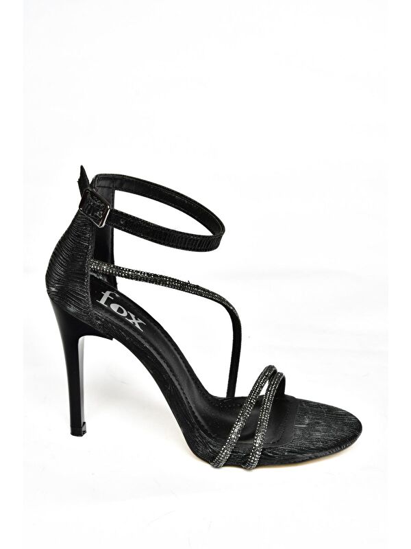 S9970041 Siyah Kadın Topuklu Ayakkabı - Görsel 2