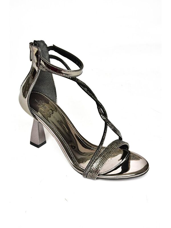 S7745101 Platin Kadın Topuklu Ayakkabı - Görsel 2