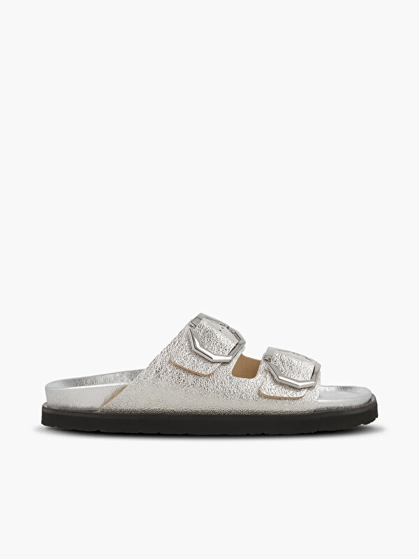 Genuins Kadın Terlik GALIA G105679 Vegan Silver