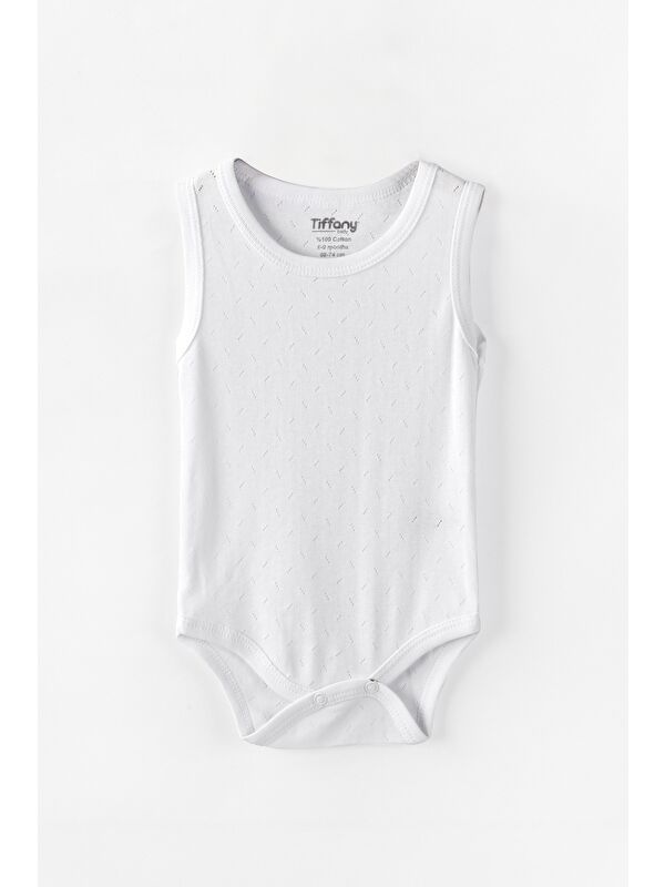 Tiffany Baby %100 Pamuk Nefes Alan Jakarlı Bebek Atlet Badi 0 36 Ay