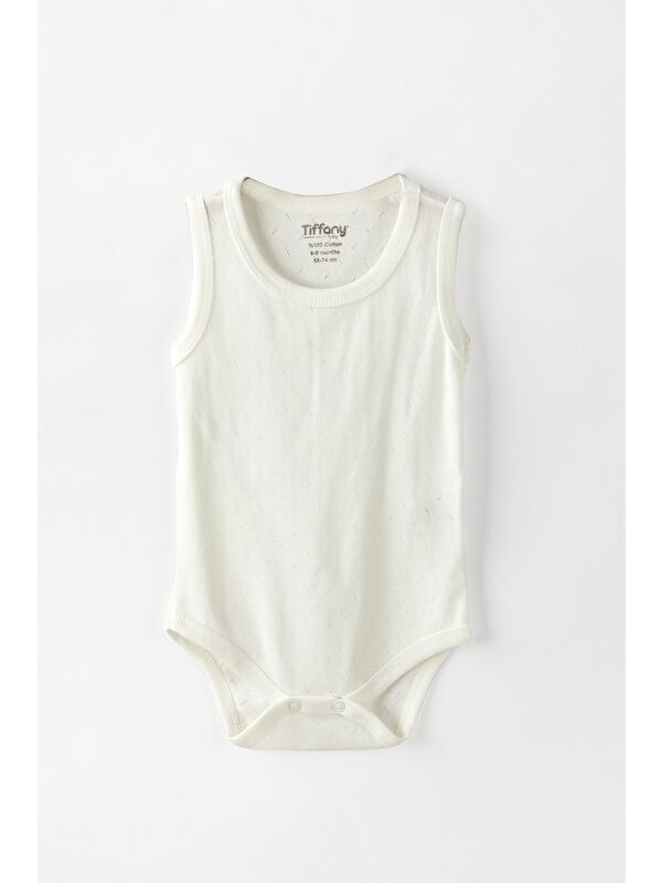 Tiffany Baby %100 Pamuk Nefes Alan Jakarlı Bebek Atlet Badi 0 36 Ay