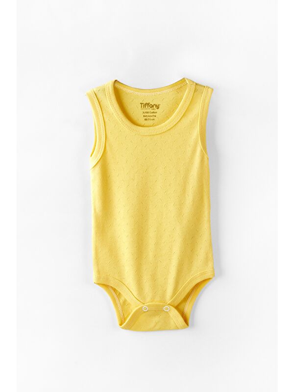 Tiffany Baby %100 Pamuk Nefes Alan Jakarlı Bebek Atlet Badi 0 36 Ay