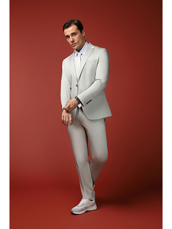 Kiğılı 7 Drop Slim Fit Dar Kesim Pamuklu Lyocell Takım Elbise