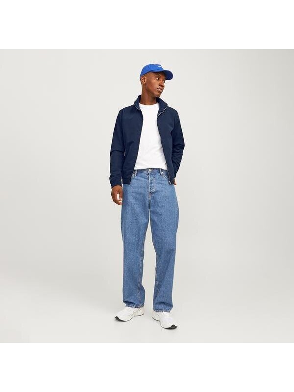 Jack & Jones Jack&Jones Rush Harrington Bomber Erkek Lacivert Dik Yaka Ceket