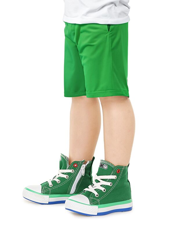 Tinna Bağcıklı Erkek Çocuk Boğazlı Keten Spor Ayakkabı - Görsel 3