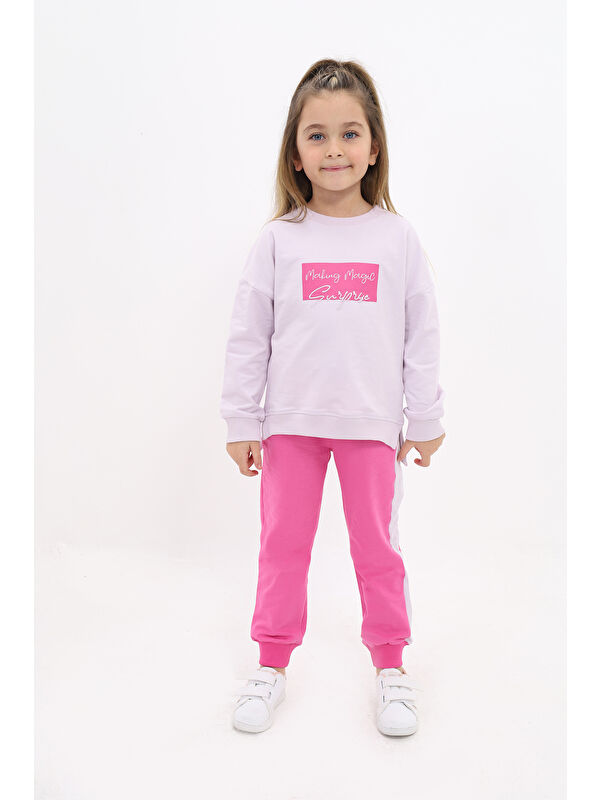 Toontoykids Kız Çocuk Nakışlı Eşofman Takım
