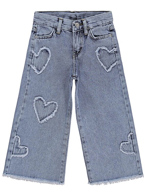Civil Girls Kalpli 2-5 Yaş Pantolon Jean - Mavi