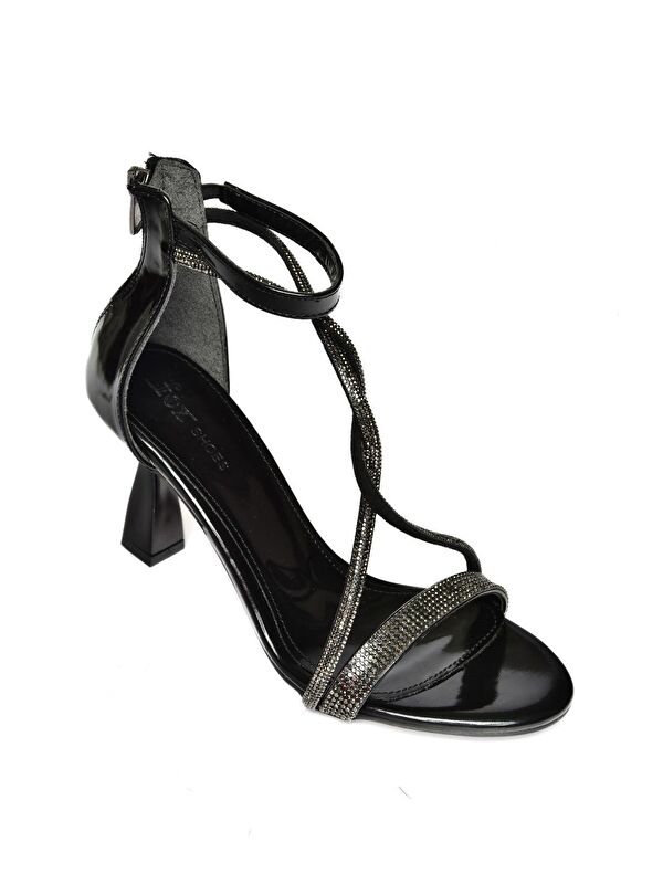 S7745101 Siyah Kadın Topuklu Ayakkabı - Görsel 2