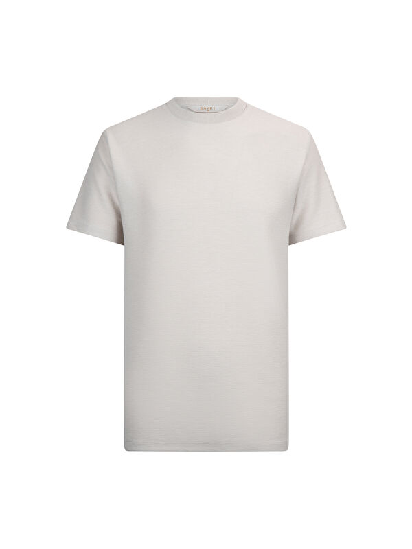 Hatemoğlu Taş Regular Fit Bisiklet Yaka Basic Tişört