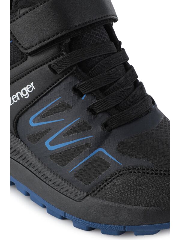 KENTON I Unisex Çocuk Cırt Cırtlı Siyah / Saks Mavi Bot - Görsel 5