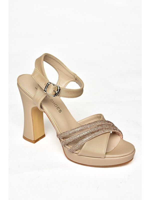 S2465755 Ten Kadın Topuklu Ayakkabı - Görsel 3