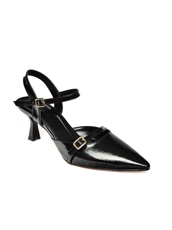 S5180813 Siyah Kadın Topuklu Ayakkabı - Görsel 3