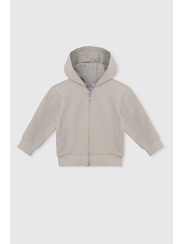 Panço Erkek Bebek Fermuarlı Mint Sweatshirt