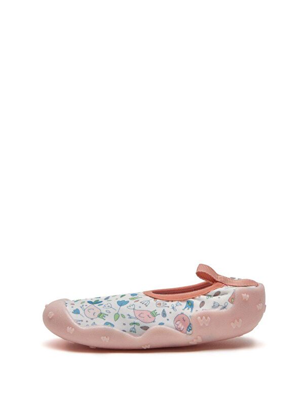 Kuş Baskılı Kız Çocuk Kaydırmaz Tabanlı Deniz Ayakkabısı - Görsel 4