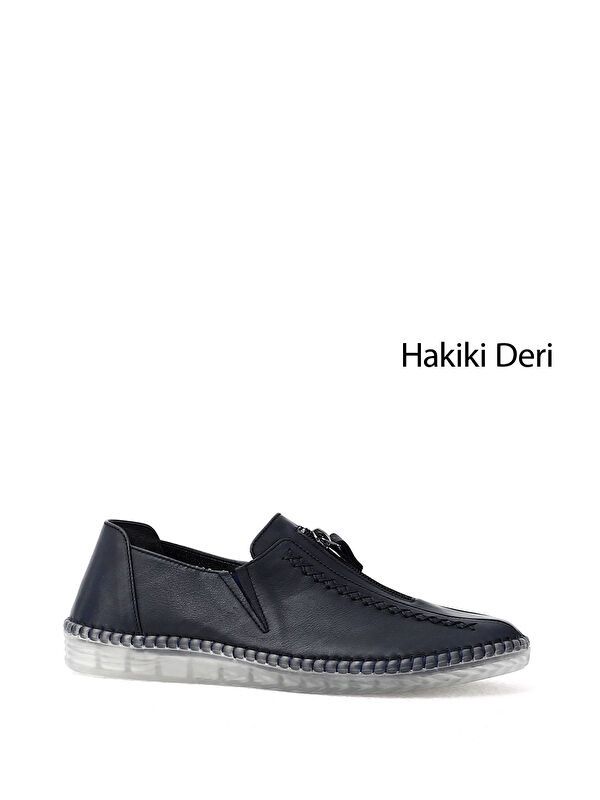 GÖNDERİ(R) Kadın AÇIK LACİVERT Hakiki Deri Comfort Ayakkabı