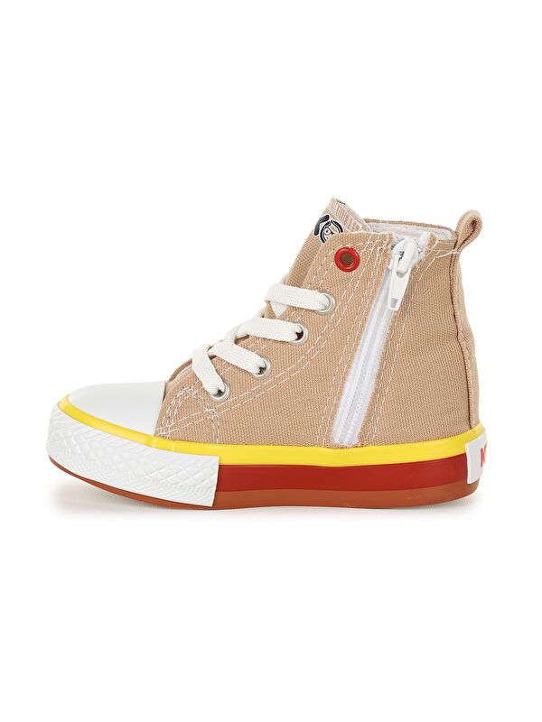 Tinna Bağcıklı Erkek Çocuk Boğazlı Keten Spor Ayakkabı - Görsel 5