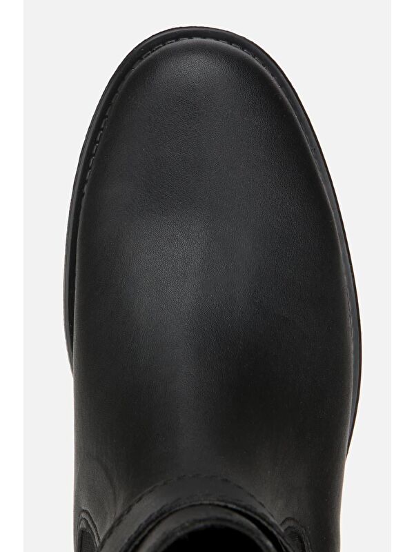 Yaya By Hotiç Siyah Yaya By Hotiç Yaya By Kadın Tokalı Lastik Detaylı Düz Bot