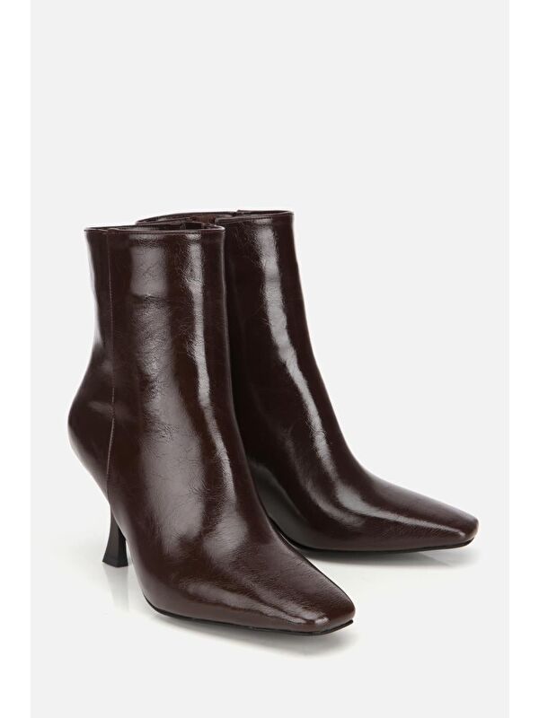 Yaya By Hotiç Kahverengi Yaya By Hotiç Yaya By Kadın Küt Burunlu Bilekte Topuklu Bot
