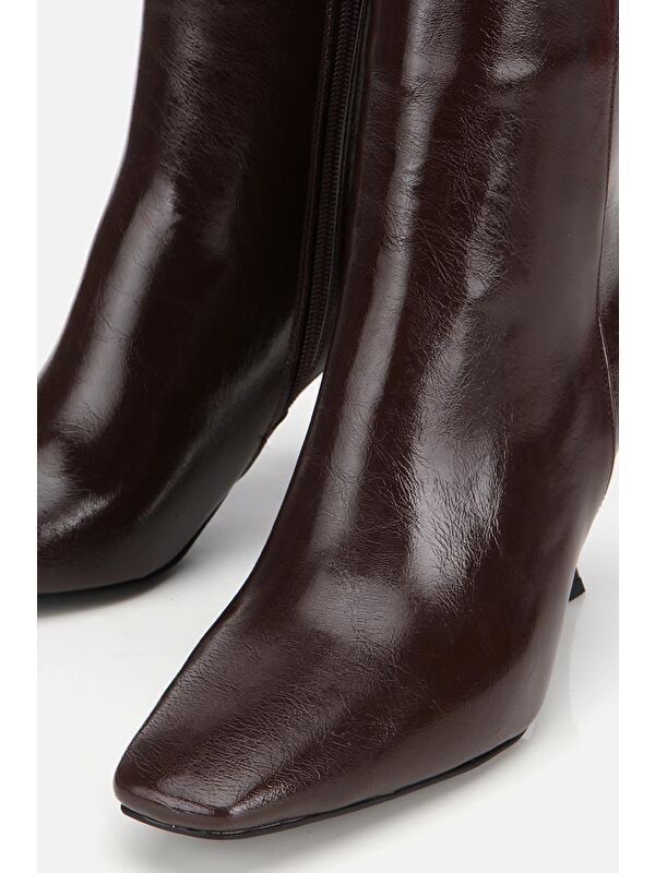 Yaya By Hotiç Kahverengi Yaya By Hotiç Yaya By Kadın Küt Burunlu Bilekte Topuklu Bot