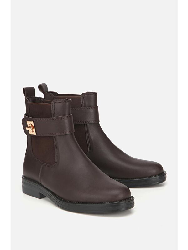 Yaya By Hotiç Siyah Yaya By Hotiç Yaya By Kadın Tokalı Lastik Detaylı Düz Bot