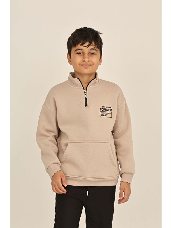 Toontoykids Erkek Çocuk Forever Baskılı Sweatshirt