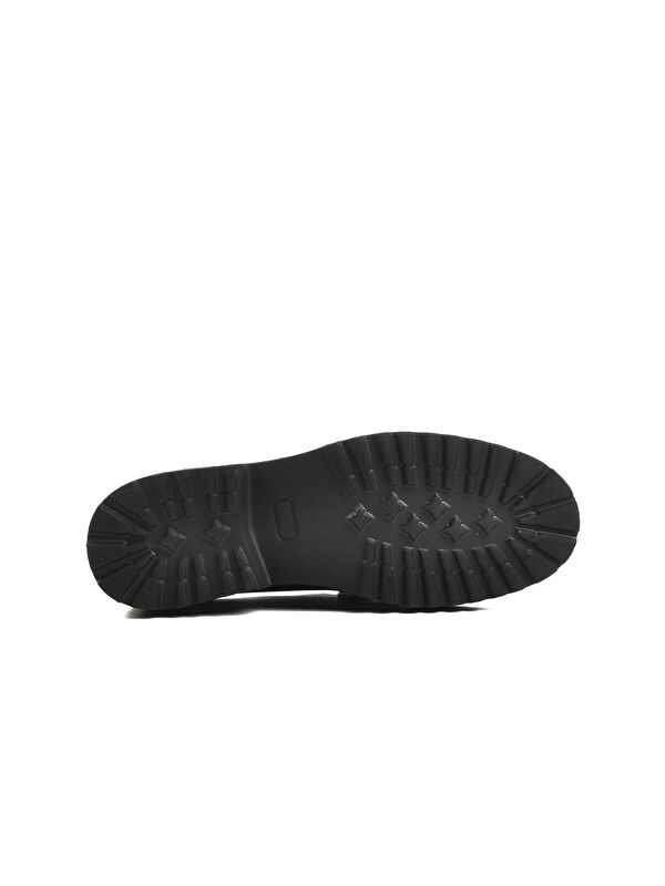 Premium 7710 Siyah Hakiki Deri Erkek Loafer Ayakkabı - Görsel 6