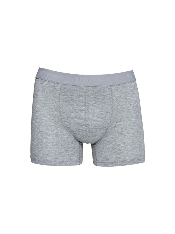 TRENDHILL Erkek Pamuklu Elastanlı Esnek Kumaş Boxer Gri 7811-G