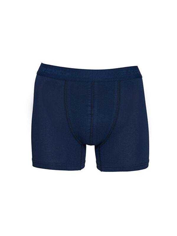 TRENDHILL Erkek Pamuklu Elastanlı Esnek Kumaş Boxer Lacivert 7811-L