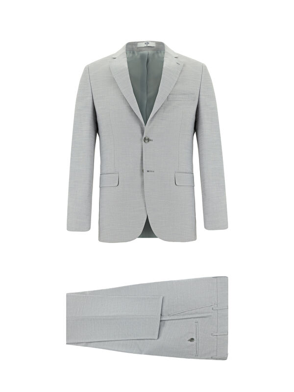 Kiğılı Super Slim Fit Ekstra Dar Kesim Klasik Desenli Takım Elbise