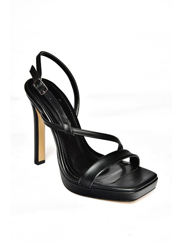 S5696166 Siyah Kadın Topuklu Ayakkabı - Görsel 3