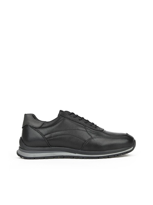 Ziya Ayakkabı Erkek Hakiki Deri Sneaker 1331002Z415 Siyah