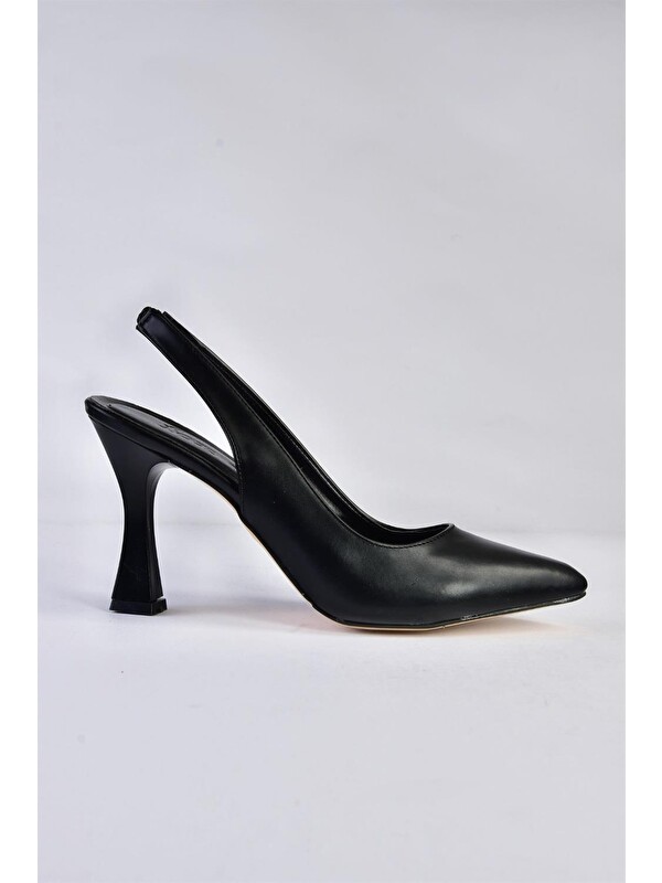 Fox Shoes Siyah Kalın Topuklu Kadın Ayakkabı P250149009