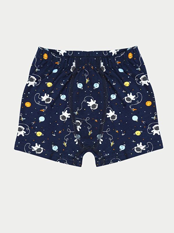 Vitmo 3'Lü Erkek Çocuk Pamuklu Space Karışık Boxer