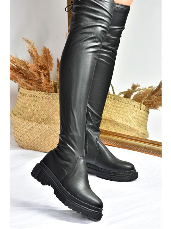 L6701253 Siyah Kadın Çizme - Görsel 5