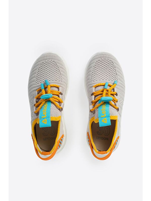 Bağcıklı Yuvarlak Burunlu Desenli Spor Ayakkabı - Görsel 5