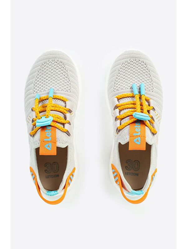 Bağcıklı Yuvarlak Burunlu Desenli Spor Ayakkabı - Görsel 6