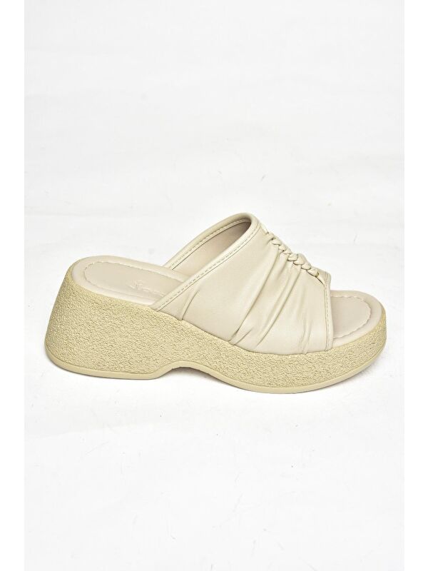 S9964430 Bej Kadın Terlik - Görsel 6