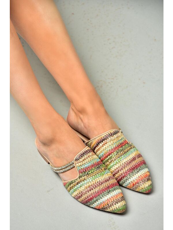 P8200314 Renkli Kadın Terlik - Görsel 2