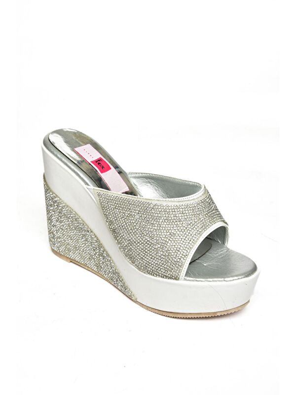 S8200063 Beyaz Kadın Terlik - Görsel 3