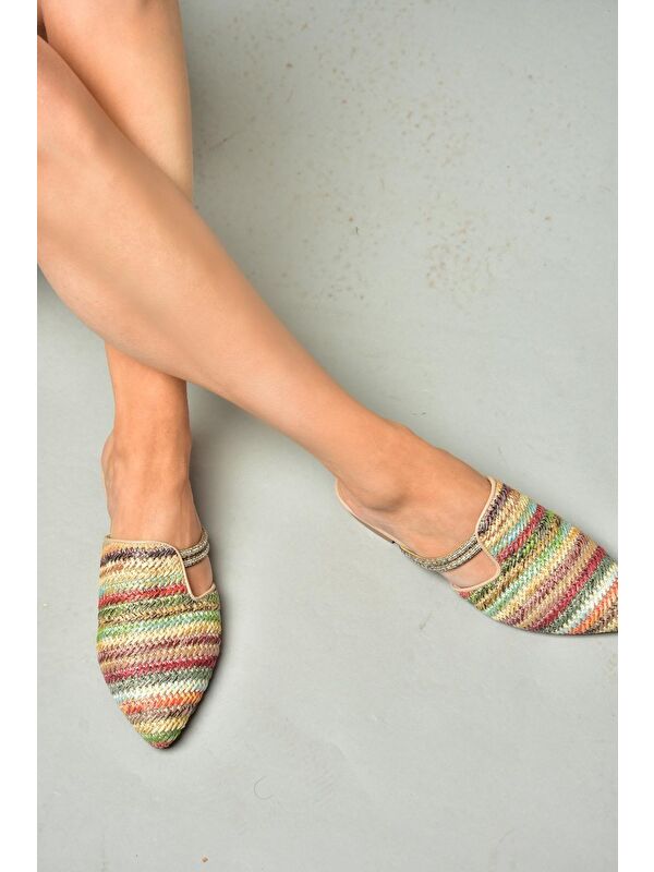 P8200314 Renkli Kadın Terlik - Görsel 5