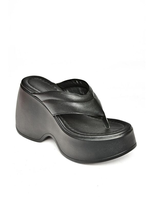 S9734017 Siyah Kadın Terlik - Görsel 6