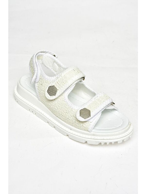 S2671220 Beyaz Kadın Sandalet - Görsel 3