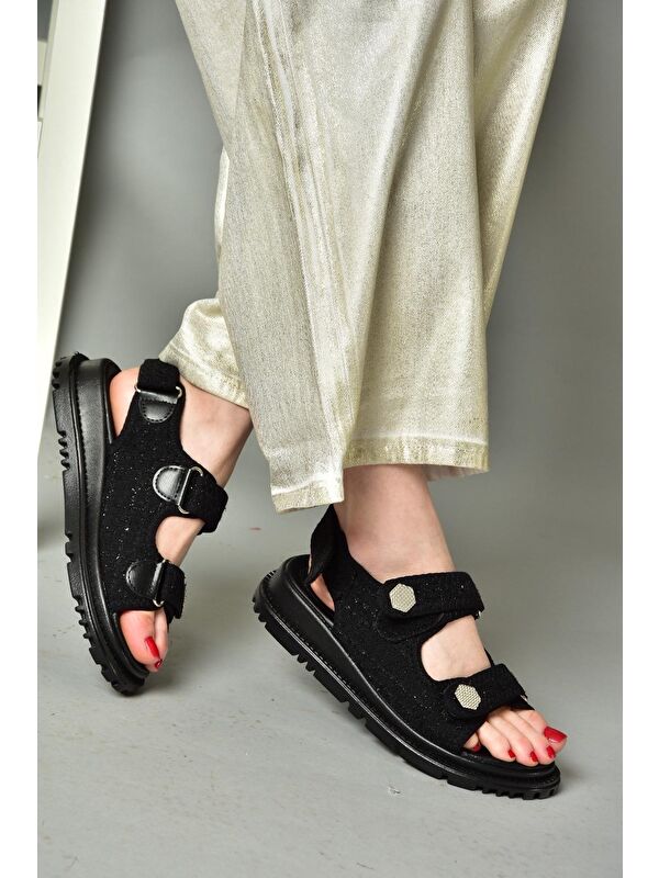 S2671220 Siyah Kadın Sandalet - Görsel 9