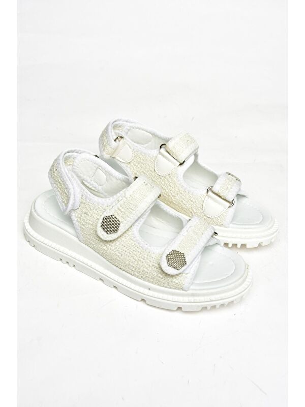 S2671220 Beyaz Kadın Sandalet - Görsel 4